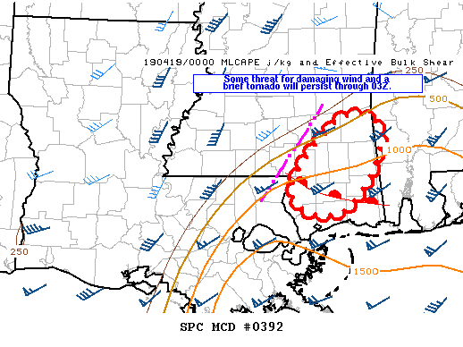 Mesoscale Discussion 392