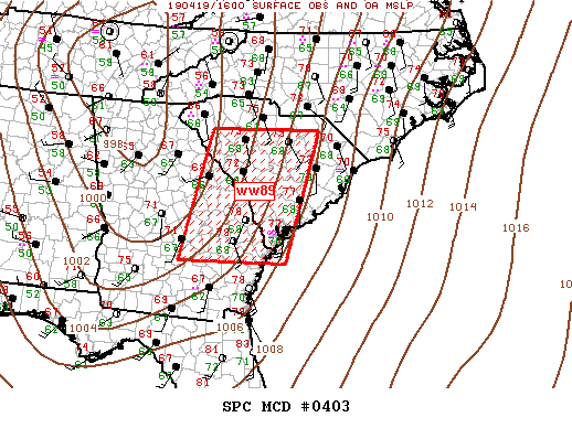 Mesoscale Discussion 403