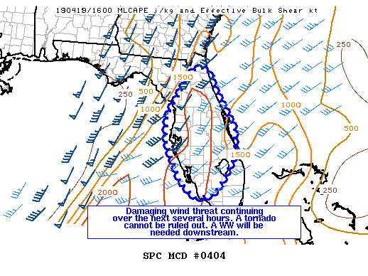 Mesoscale Discussion 404