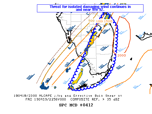 Mesoscale Discussion 412