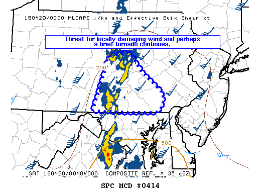 Mesoscale Discussion 414