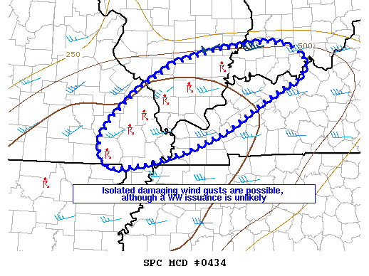 Mesoscale Discussion 434