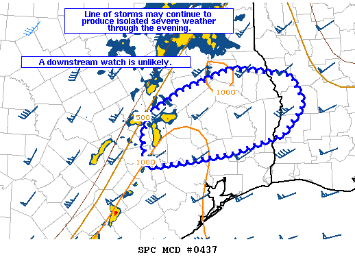 Mesoscale Discussion 437