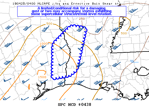 Mesoscale Discussion 438
