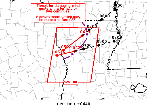 Mesoscale Discussion 440