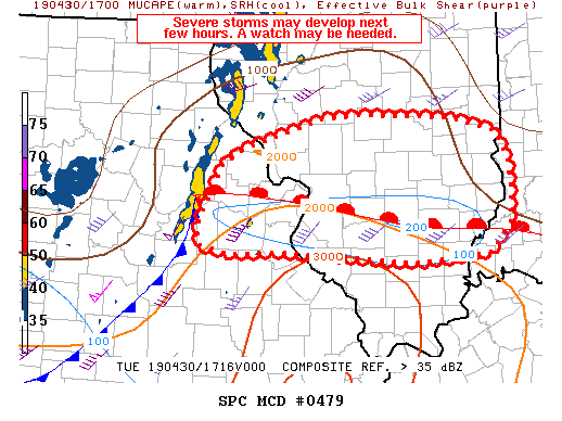 Mesoscale Discussion 479