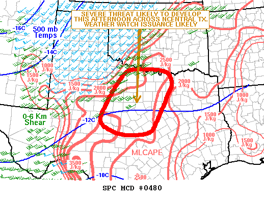 Mesoscale Discussion 480