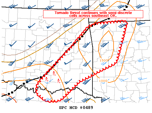 Mesoscale Discussion 489
