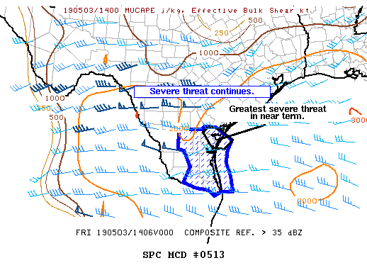 Mesoscale Discussion 513