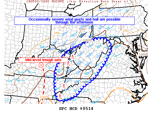 Mesoscale Discussion 514