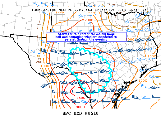 Mesoscale Discussion 518