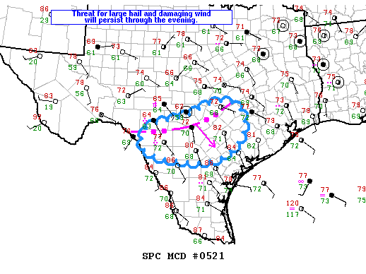 Mesoscale Discussion 521