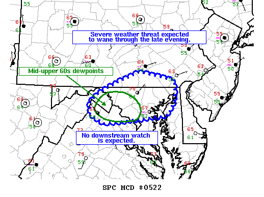 Mesoscale Discussion 522