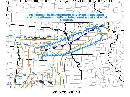 Mesoscale Discussion 540