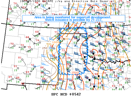 Mesoscale Discussion 542