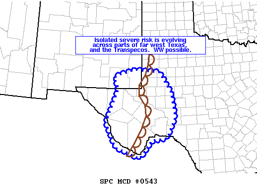 Mesoscale Discussion 543
