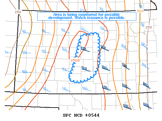 Mesoscale Discussion 544