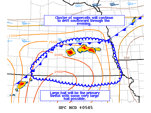 Mesoscale Discussion 545