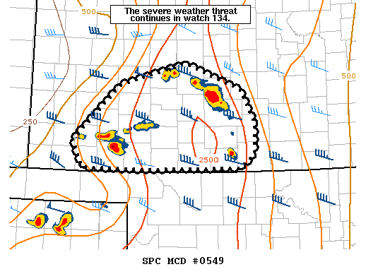 Mesoscale Discussion 549