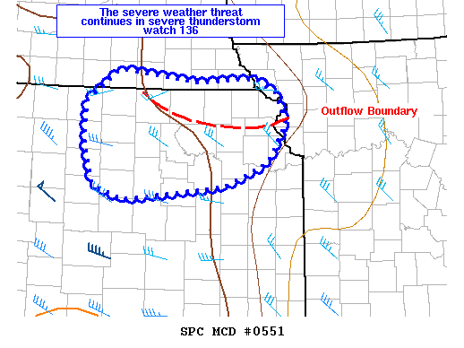 Mesoscale Discussion 551