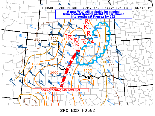 Mesoscale Discussion 552
