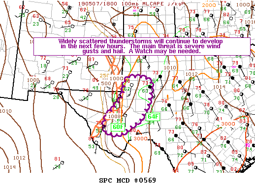 Mesoscale Discussion 569