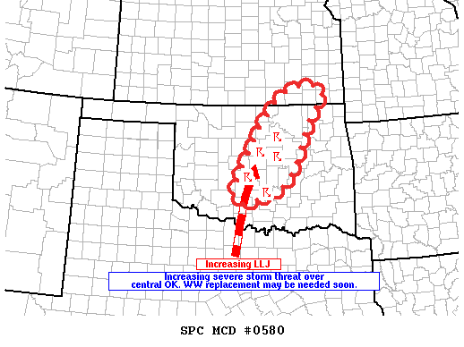 Mesoscale Discussion 580