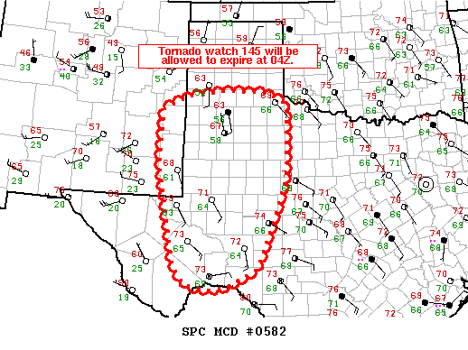 Mesoscale Discussion 582