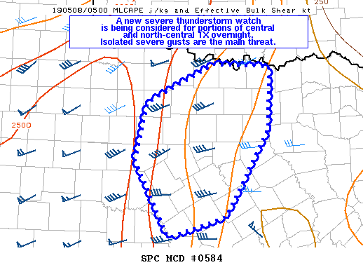 Mesoscale Discussion 584