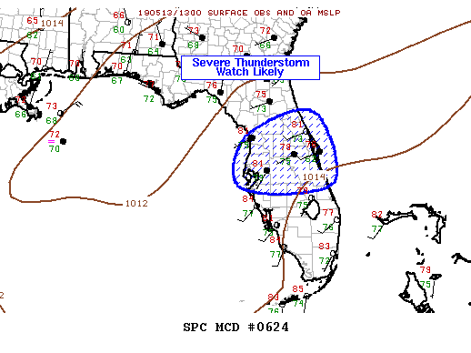Mesoscale Discussion 624