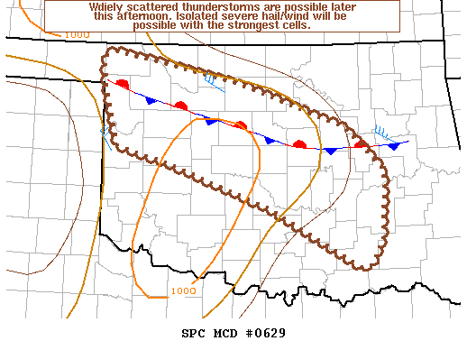 Mesoscale Discussion 629