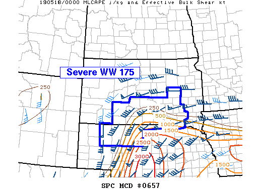 Mesoscale Discussion 657