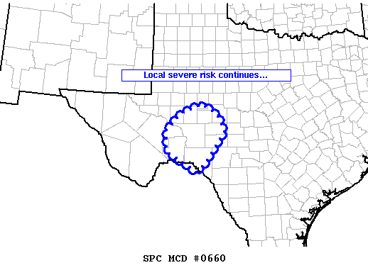 Mesoscale Discussion 660