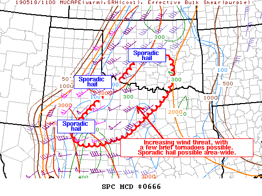 Mesoscale Discussion 666
