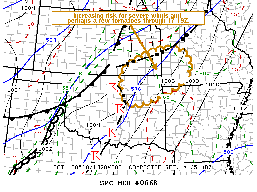 Mesoscale Discussion 668