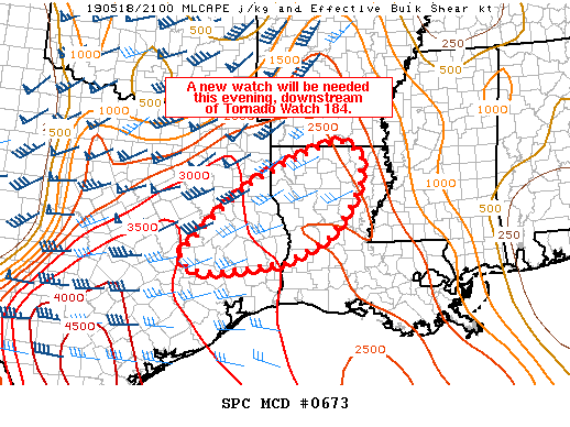 Mesoscale Discussion 673