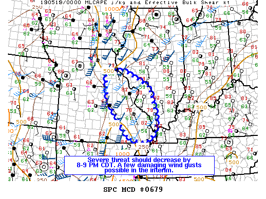 Mesoscale Discussion 679