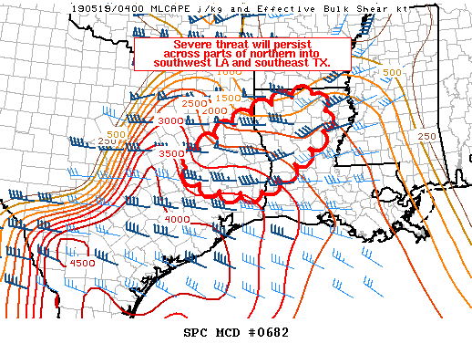 Mesoscale Discussion 682
