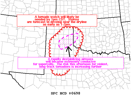 Mesoscale Discussion 698