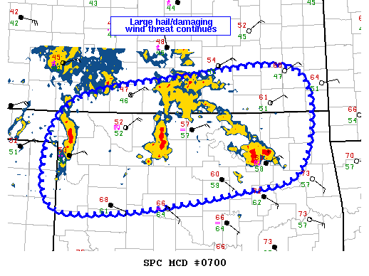 Mesoscale Discussion 700