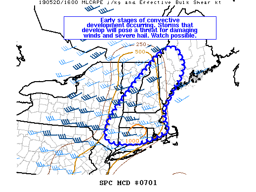 Mesoscale Discussion 701