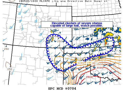 Mesoscale Discussion 704