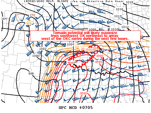 Mesoscale Discussion 705