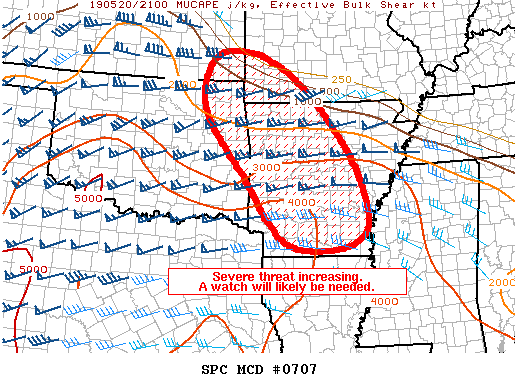 Mesoscale Discussion 707