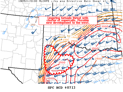 Mesoscale Discussion 713