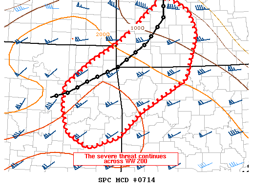 Mesoscale Discussion 714