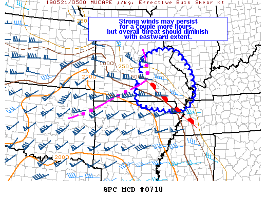 Mesoscale Discussion 718