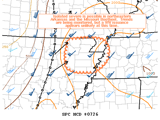 Mesoscale Discussion 726