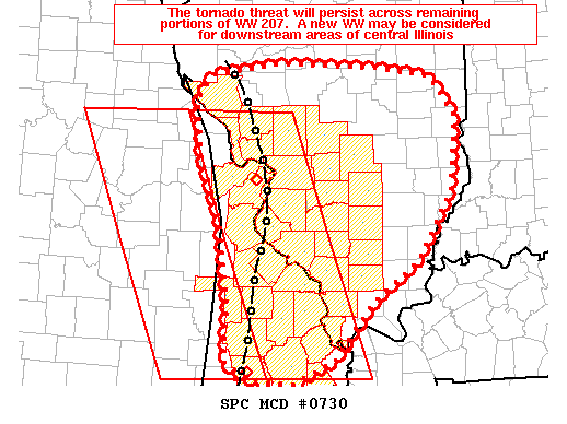 Mesoscale Discussion 730