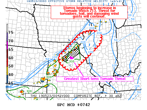 Mesoscale Discussion 742
